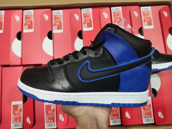 nike dunk high se camo black royal dd3359-001