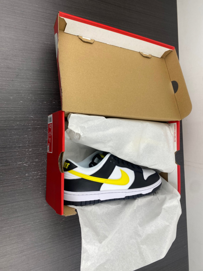 nike dunk low “black/yellow” fq2431-001