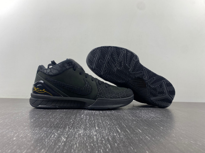 nike kobe 4 protro “black gold” fq3544-001