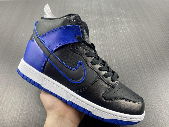 nike dunk high se camo black royal dd3359-001