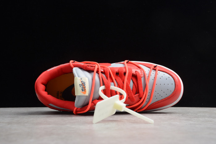 off-w x nike dunk low university red ct0856-600