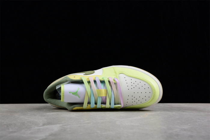air jordan 1 low “light olive/pale citron” fd9906-131