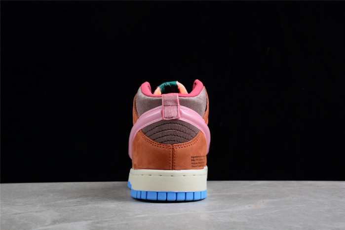 nike dunk mid social status free lunch chocolate milk dj1173-700
