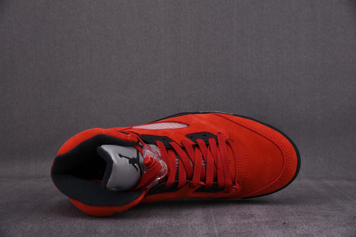 air jordan 5 raging bull 2021 red suede dd0587-600