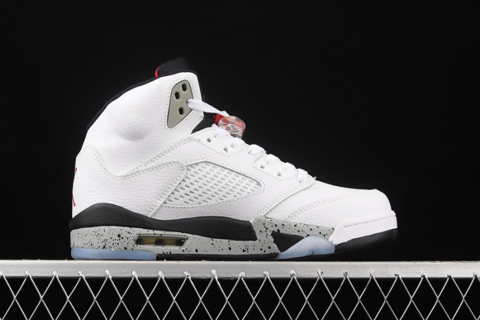 air jordan 5 retro "white cement" mens 136027-104