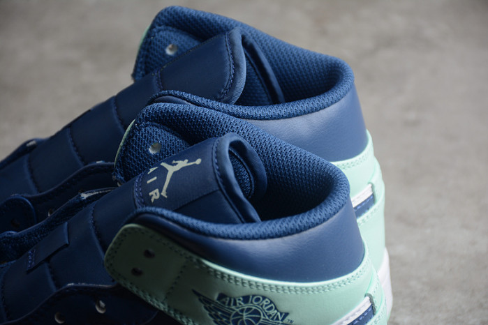 air jordan 1 mid blue mint 554724-413