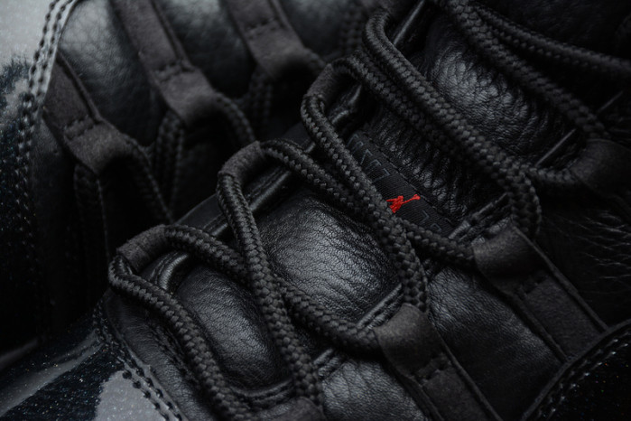jordan 11 retro bp "72-10" black 378037-002