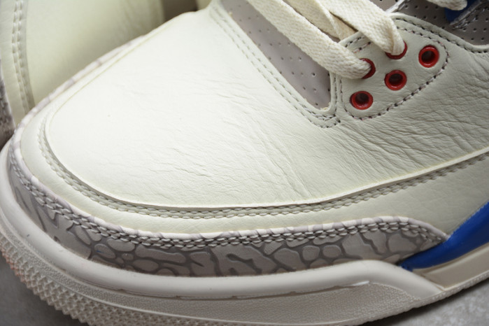 air jordan 3 retro "charity game" sail red mens 136064-140