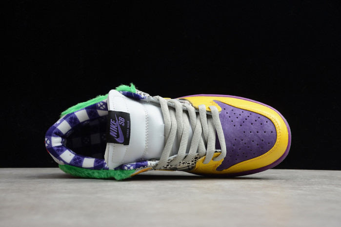 2020 nike sb dunk low pro purple/yellow 318403-137