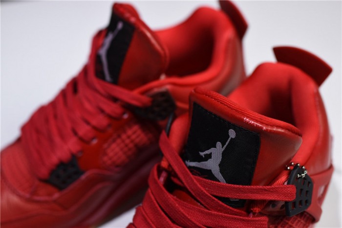 air jordan 4 fire red gum singles day av3914-600