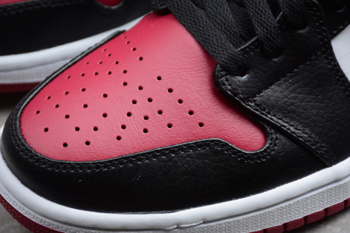 air jordan 1 mid bred toe 554724-066