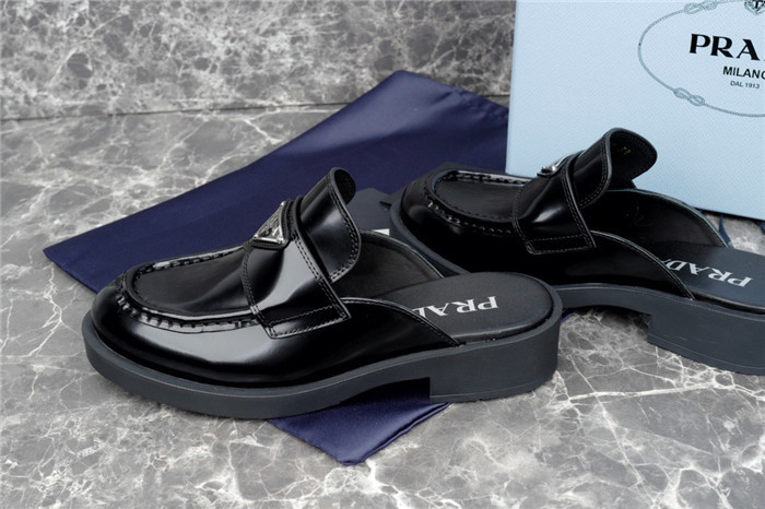 PRAD* LEATHER MULES